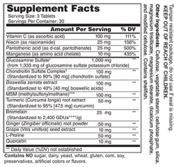 Wellness Works Joint Health Support (10091) Supplement Facts