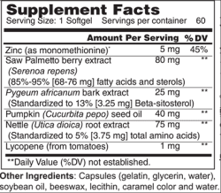 Wellness Works Prostate Health Support (10126) Supplement Facts