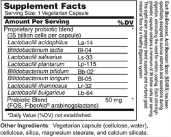 Wellness Works Extra Strength Probiotic 35 Billion (10224) Supplement Facts