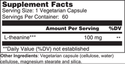 Wellness Works L-Theanine (10226) Supplement Facts