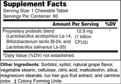 Wellness Works Childrens Acidophilus (10227) Supplement Facts