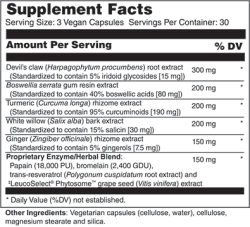 Wellness Works InflamMove (10318) Supplement Facts