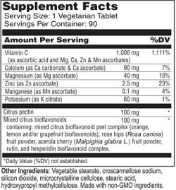 Wellness Works Vitamin C Buffered 1000 mg (10386) Supplement Facts