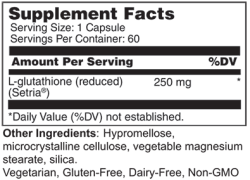 Wellness Works L-Glutathione Reduced (10389) Supplement Facts
